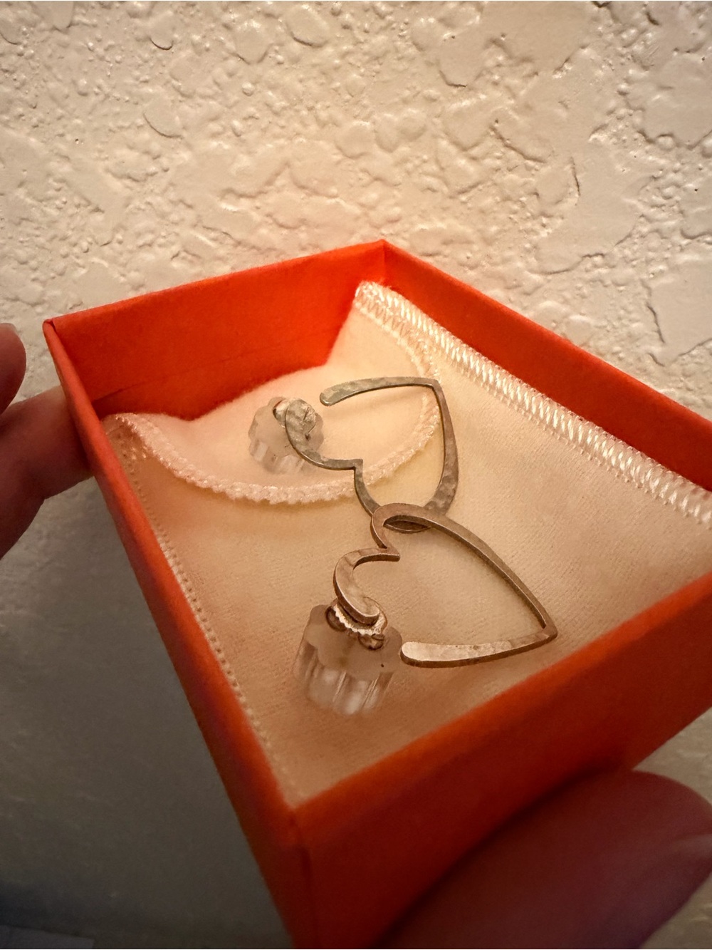 James Avery Silver Heart Outline Stud Earrings
